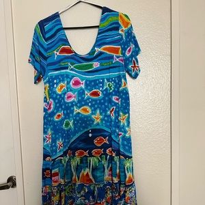 Jams World Hawaiian Women Knee Length Dress XL